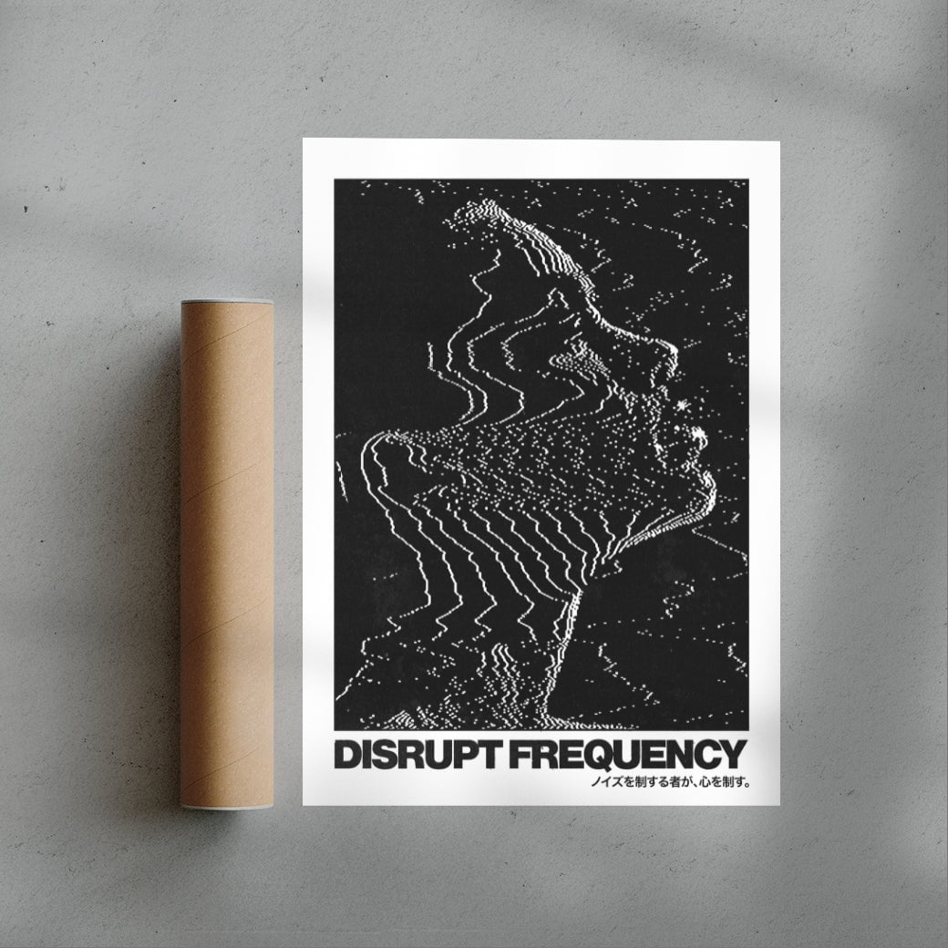 Disrupt Frequency contemporary wall art print by Todd Pham - sold by DROOL