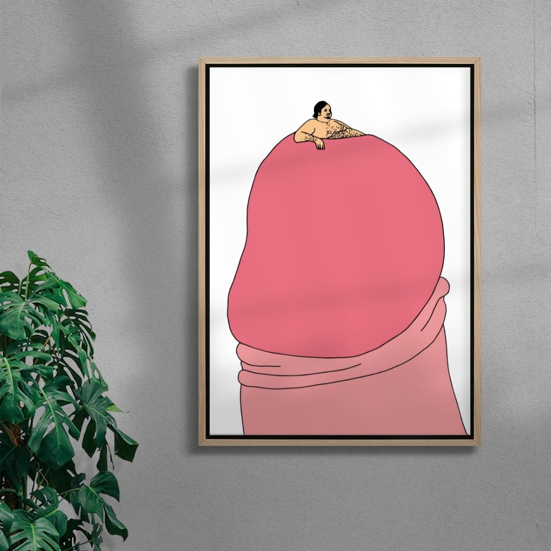 Cockbath contemporary wall art print by Donald Sanger - sold by DROOL