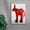 Toy Donkey contemporary wall art print by River Cousin - sold by DROOL