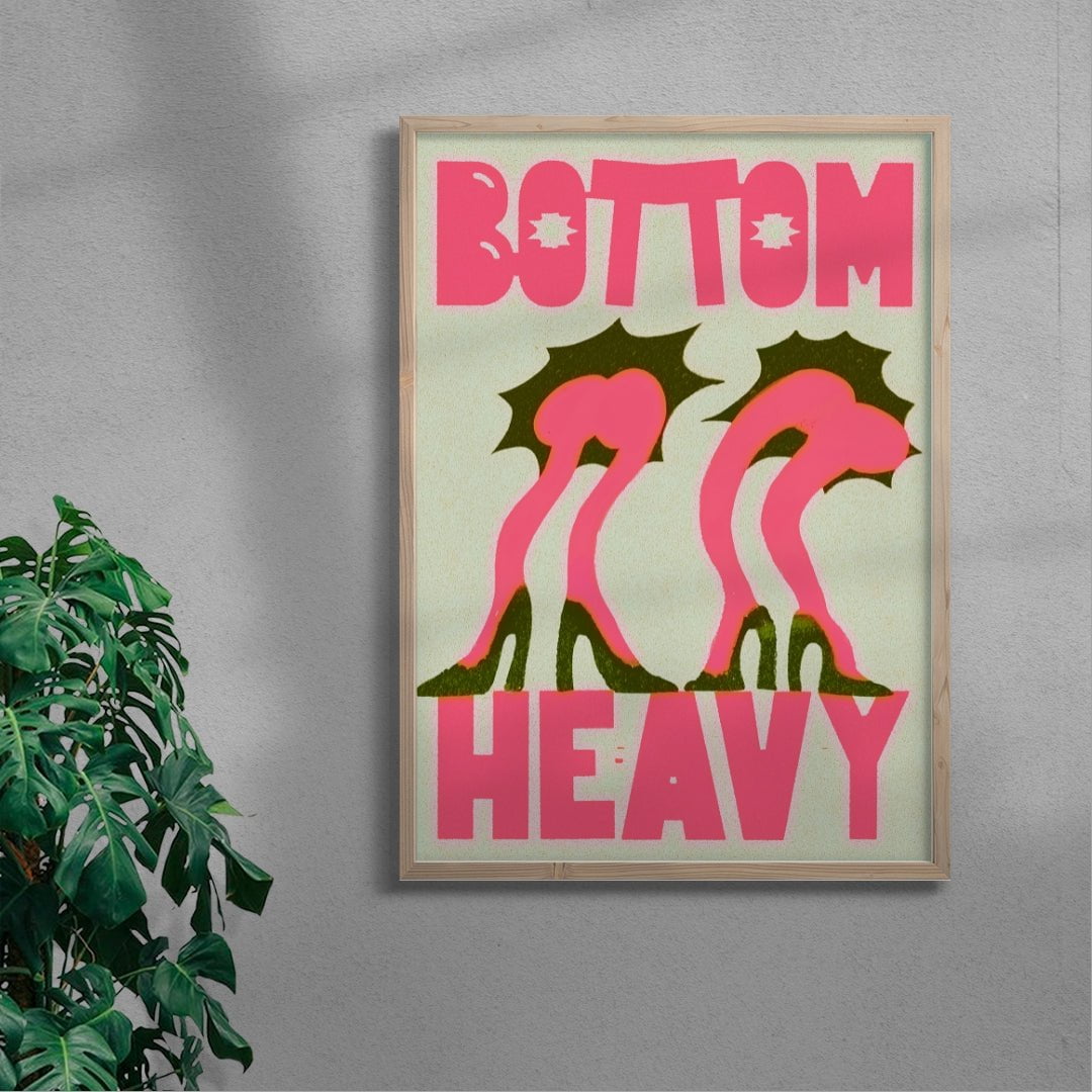 Bottom Heavy contemporary wall art print by Ciara Wade - sold by DROOL