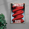 Twisted Fate contemporary wall art print by Sheyi Adebayo - sold by DROOL