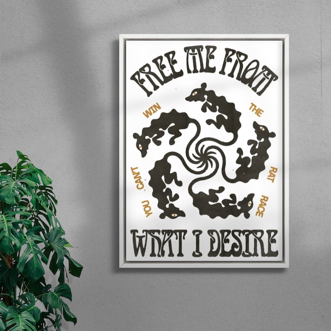 Free From Desire contemporary wall art print by Alexander Khabbazi - sold by DROOL