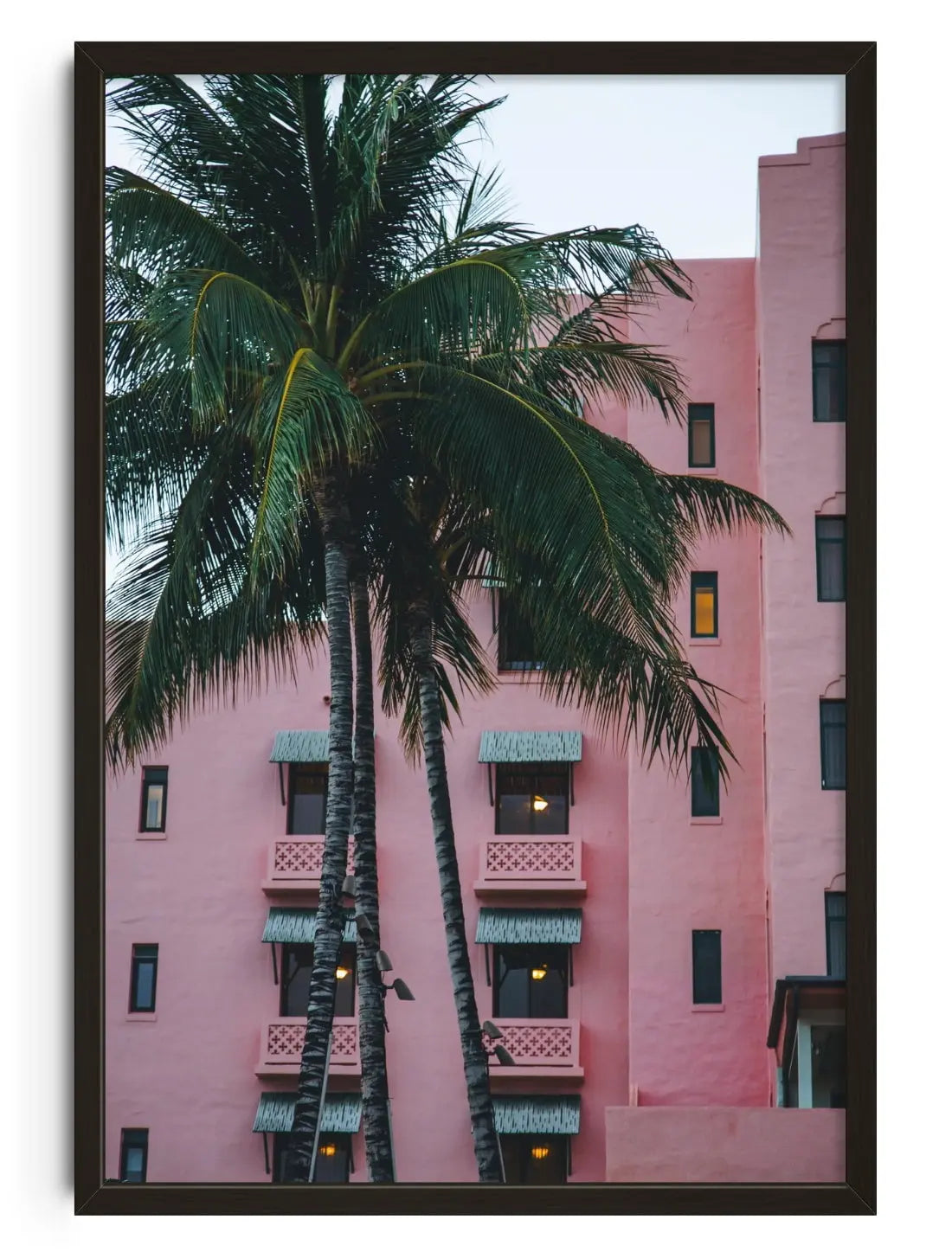 Pink Hotel contemporary wall art print by Of Two Lands - sold by DROOL