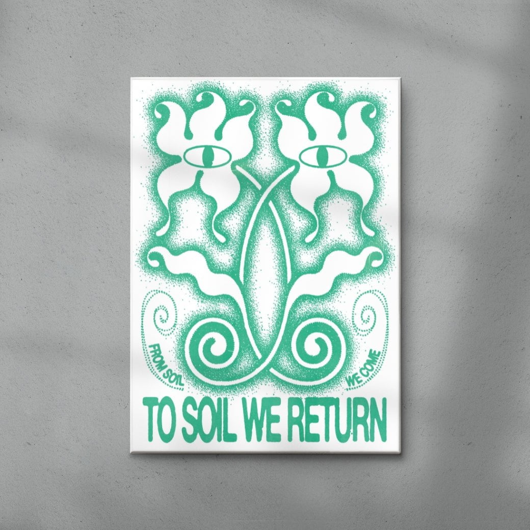 To Soil We Return contemporary wall art print by Alexander Khabbazi - sold by DROOL