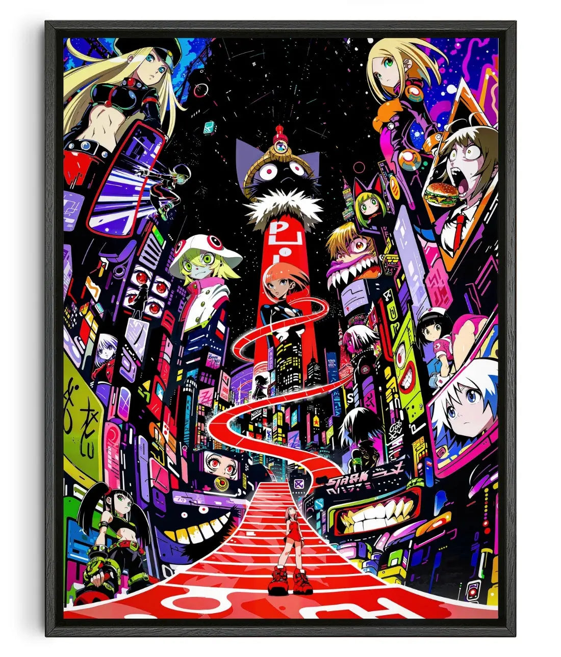 Shibuya Envy contemporary canvas print by Zabiwa - sold by DROOL