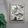 Some Days We Bloom (Black & White) contemporary wall art print by My Sunbeam - sold by DROOL