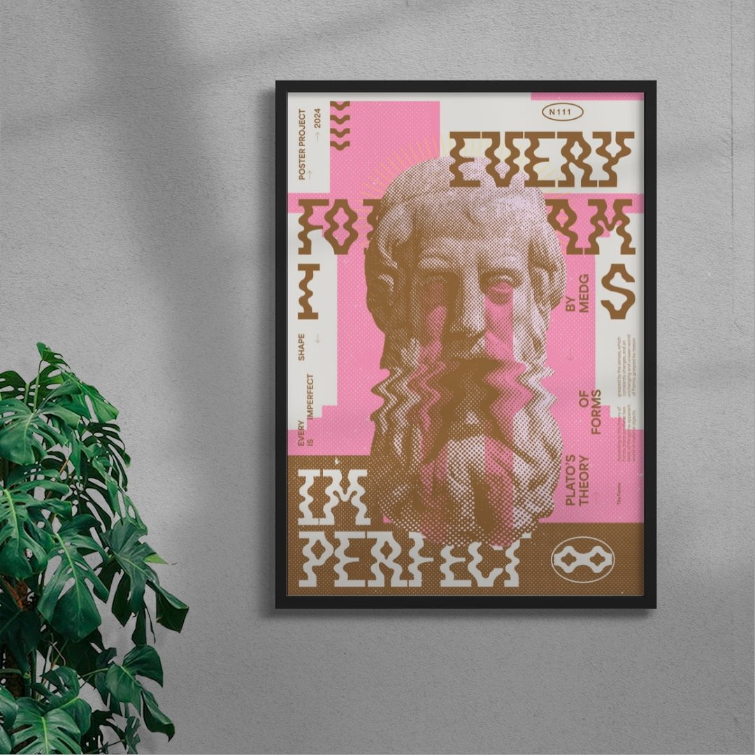 Imperfect contemporary wall art print by MEDG - sold by DROOL