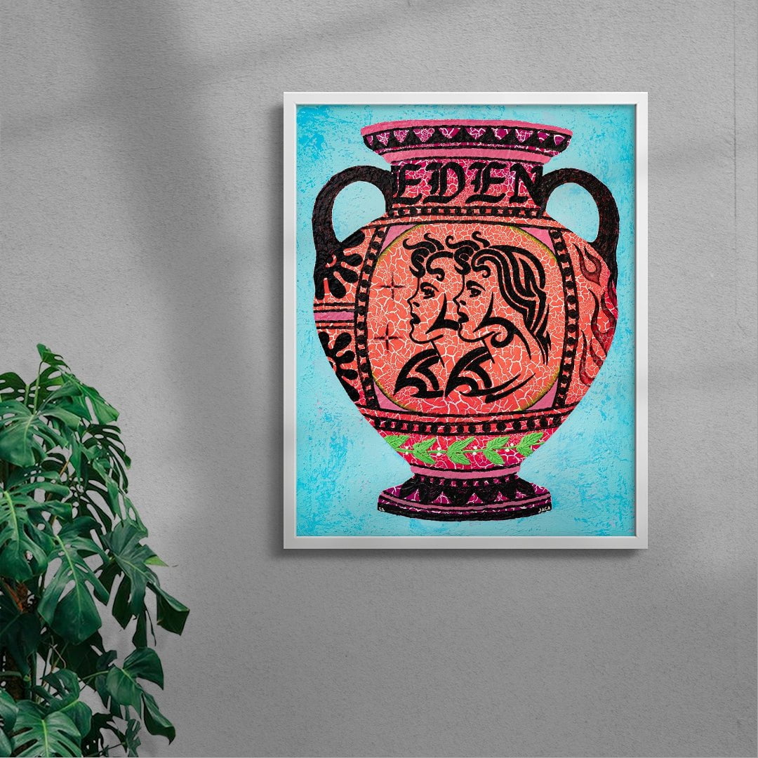 Pot 34 contemporary wall art print by Julien Jaca - sold by DROOL