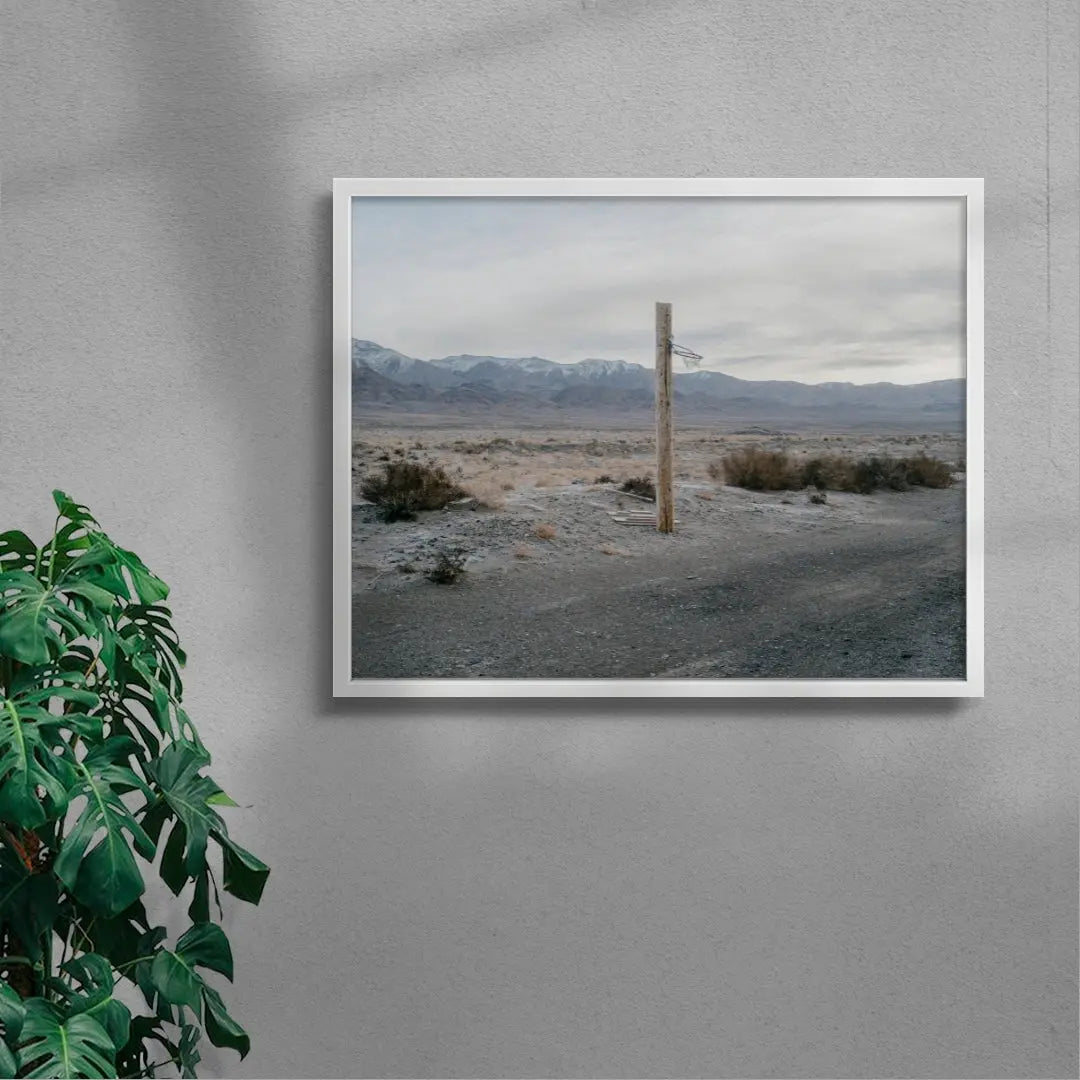 Desert Hoop contemporary wall art print by Alex Cook - sold by DROOL