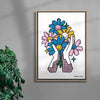Les Mains Fleuries contemporary wall art print by Paolinoshka - sold by DROOL