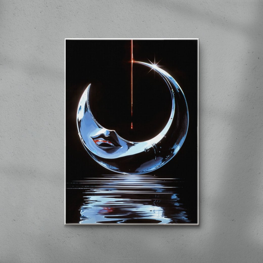 SILENT NIGHT contemporary wall art print by dolorsilentium - sold by DROOL