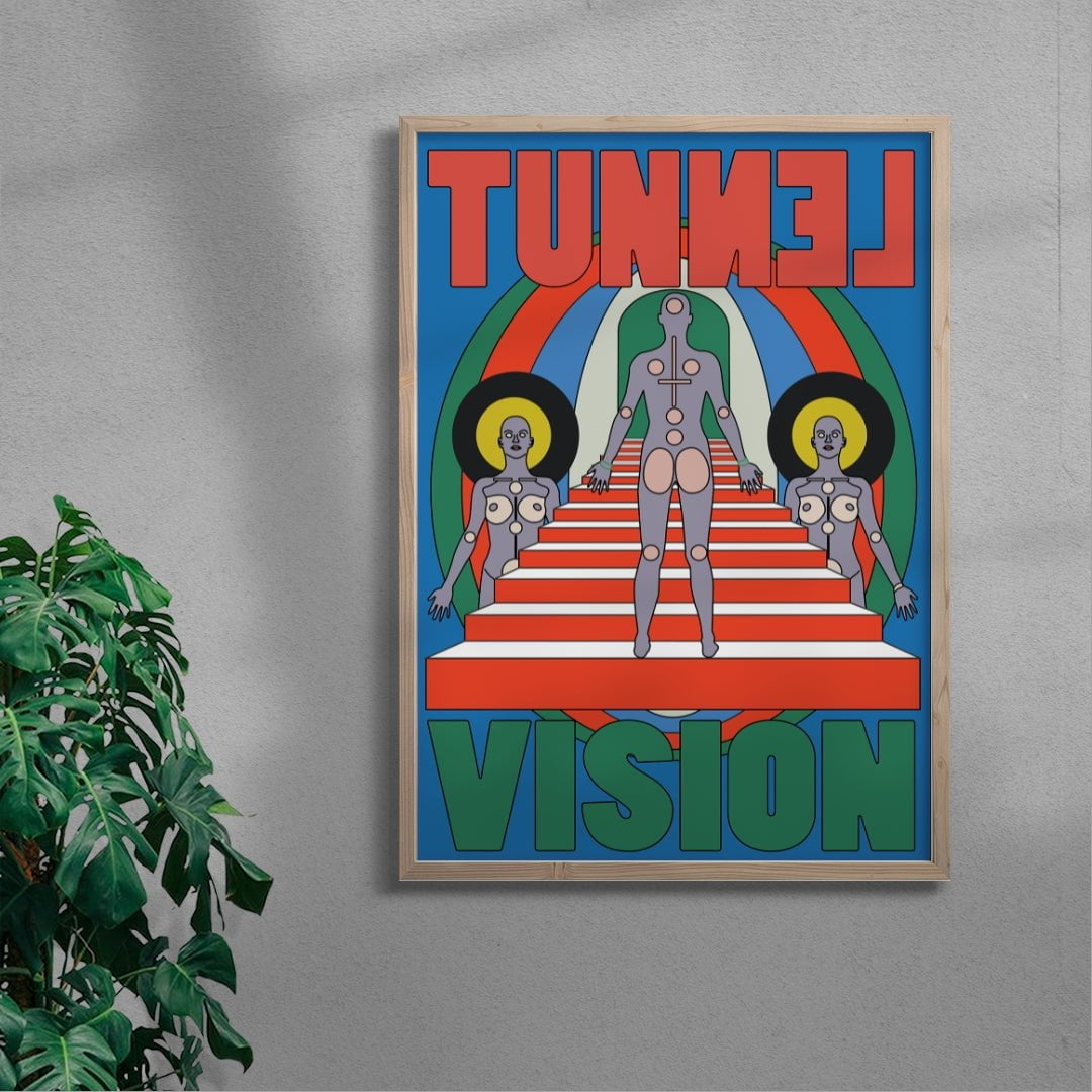 Tunnel Vision contemporary wall art print by Reza Hasni - sold by DROOL