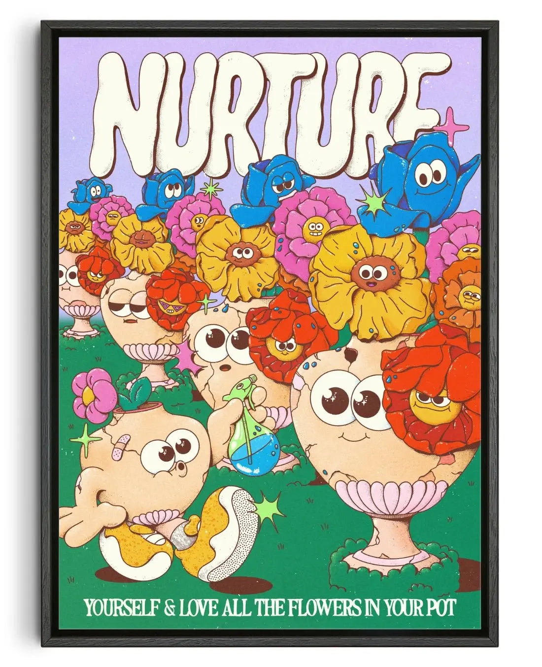 Nurture Yourself contemporary canvas art print by My Sunbeam - sold by DROOL