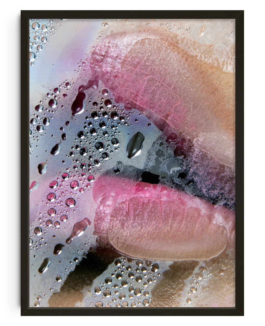 Kiss contemporary wall art print by Sarah McColgan - sold by DROOL