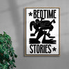 Bedtime contemporary wall art print by Jamie Muck - sold by DROOL