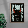 Oni contemporary wall art print by Othman Zougam - sold by DROOL
