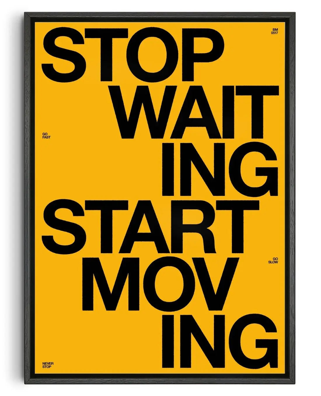 START MOVING contemporary wall art print by Brad Mead - sold by DROOL