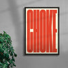 CHOKE contemporary wall art print by Carla Palette - sold by DROOL