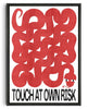 Bild in Galerie-Viewer laden, Touch At Own Risk contemporary wall art print by Alexander Khabbazi - sold by DROOL