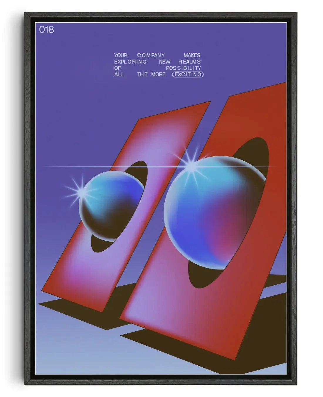 Your Company contemporary wall art print by Paulina Almira - sold by DROOL