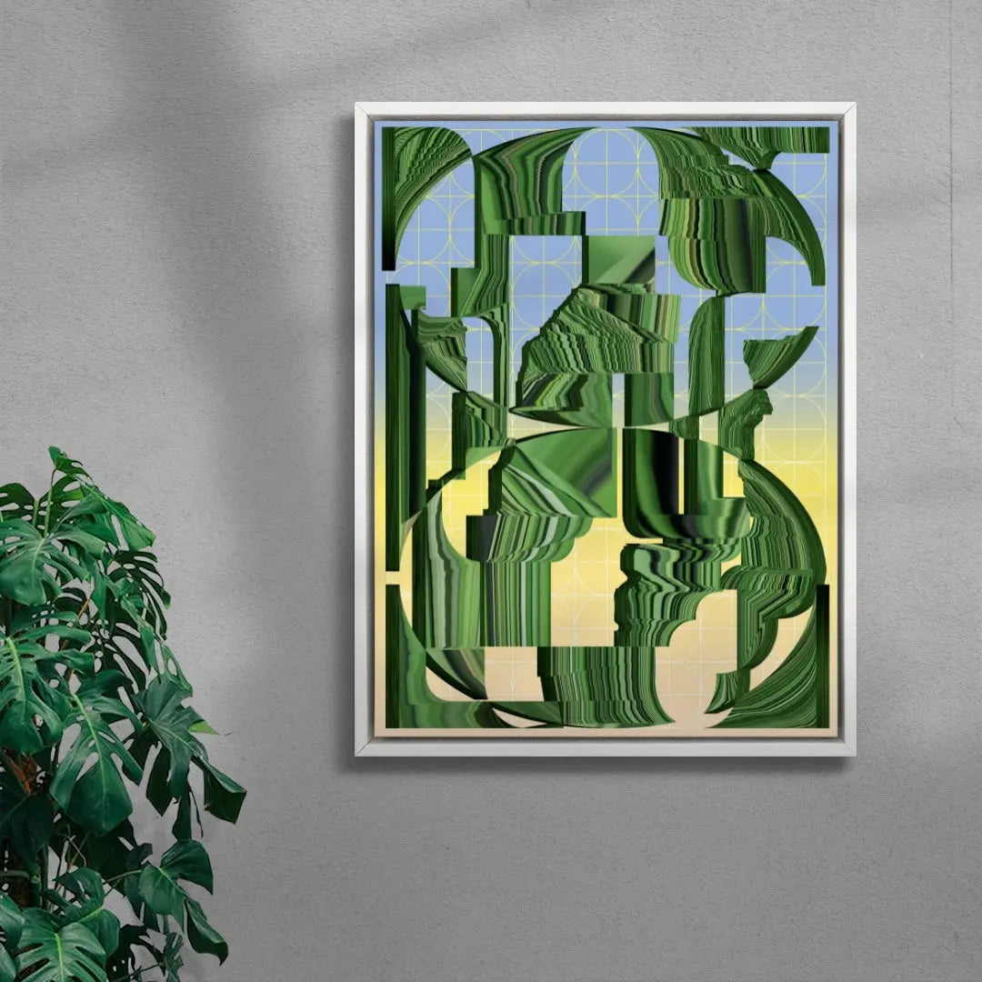 Worldbuilding contemporary wall art print by Klara Troost - sold by DROOL