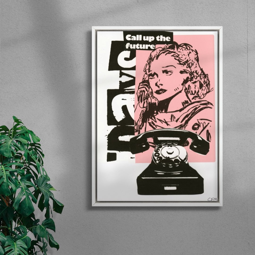 "Call Up" contemporary wall art print by Caitlin Flood-Molyneux - sold by DROOL