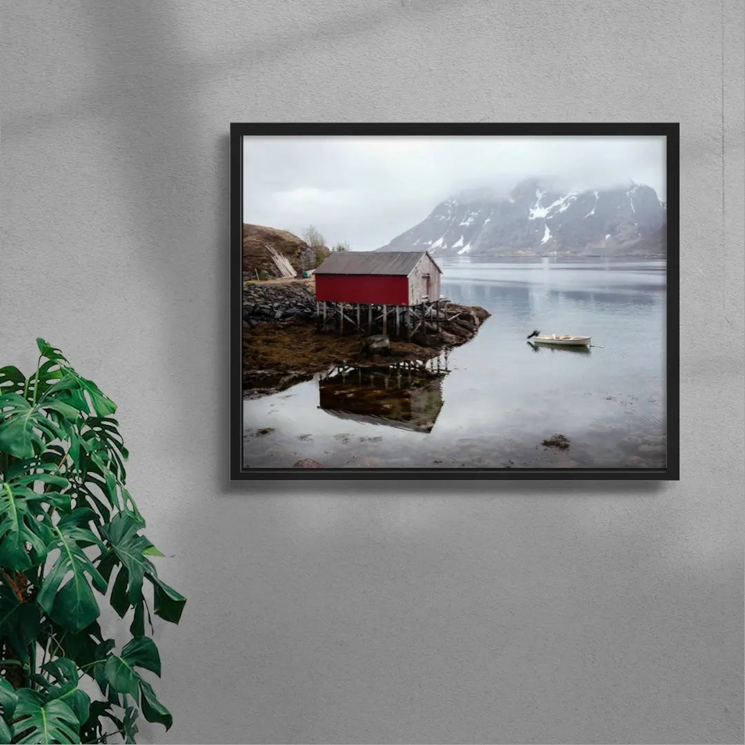 Boathouse contemporary wall art print by Igor Zacharov - sold by DROOL