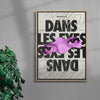 Dans les Eyes contemporary wall art print by RIM Atelier - sold by DROOL
