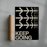 Thumbnail for KEEP GOING contemporary wall art print by Brad Mead - sold by DROOL