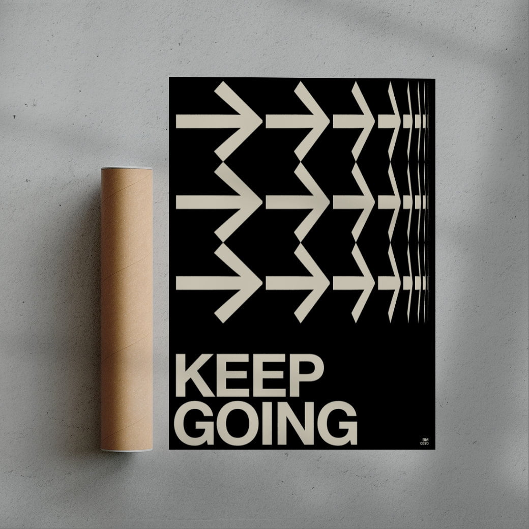 KEEP GOING contemporary wall art print by Brad Mead - sold by DROOL