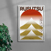 Rusutsu contemporary wall art print by John Schulisch - sold by DROOL