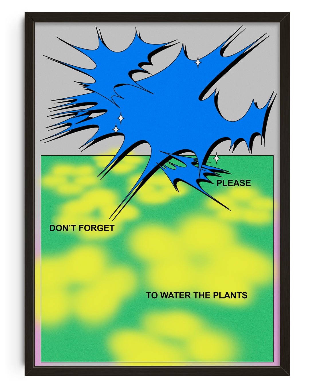 PLEASE DON'T FORGET contemporary wall art print by GOOD OMEN - sold by DROOL