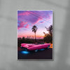 Retro Pink contemporary wall art print by Deston Isas - sold by DROOL