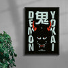 Oni contemporary wall art print by Othman Zougam - sold by DROOL