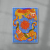 Celestial Cats contemporary wall art print by Kwonny - sold by DROOL