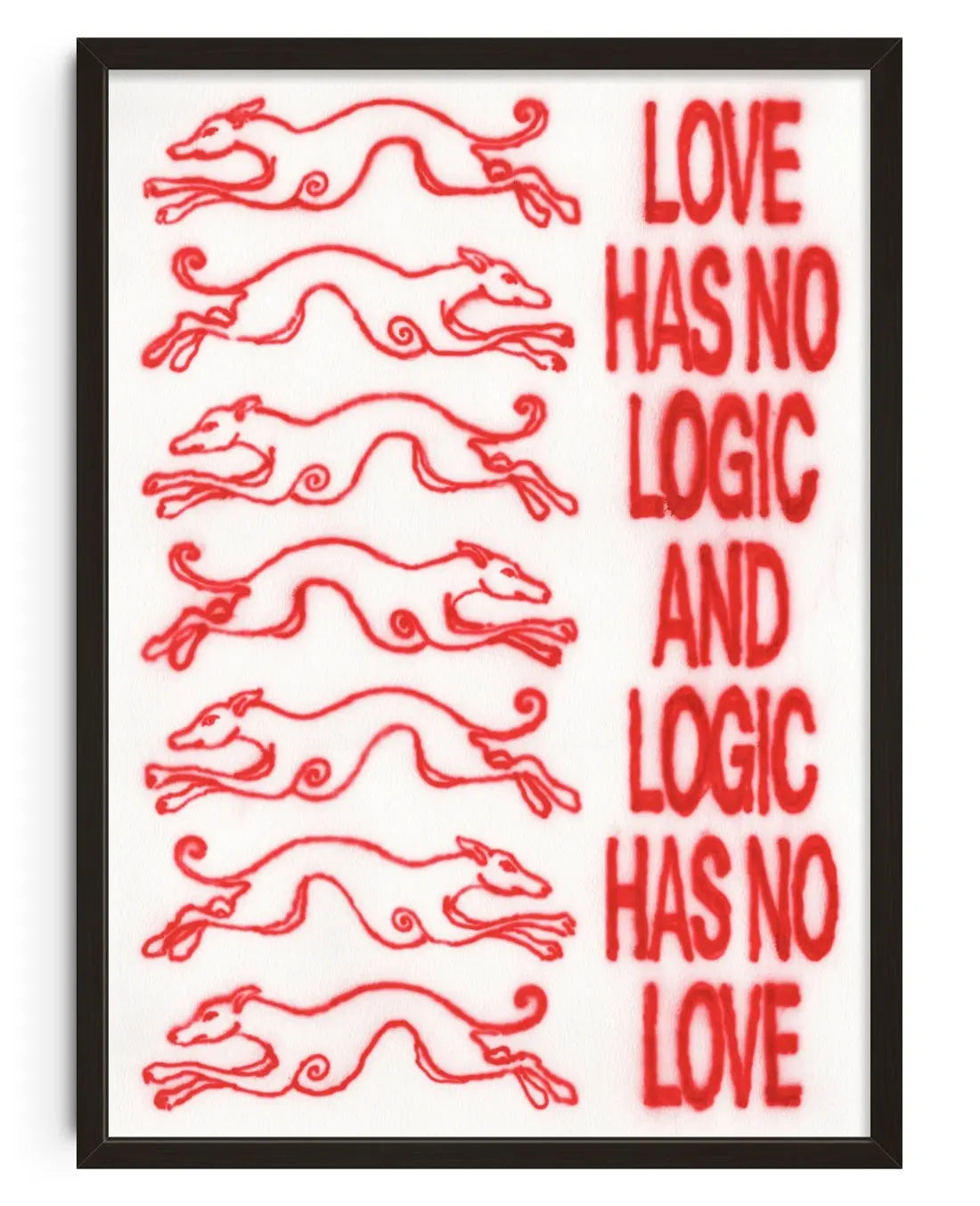 Love and Logic contemporary art print by Alexander Khabbazi - sold by DROOL