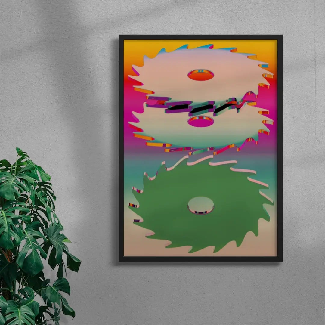 Dopamine Cuts contemporary wall art print by Casiel Checoni - sold by DROOL