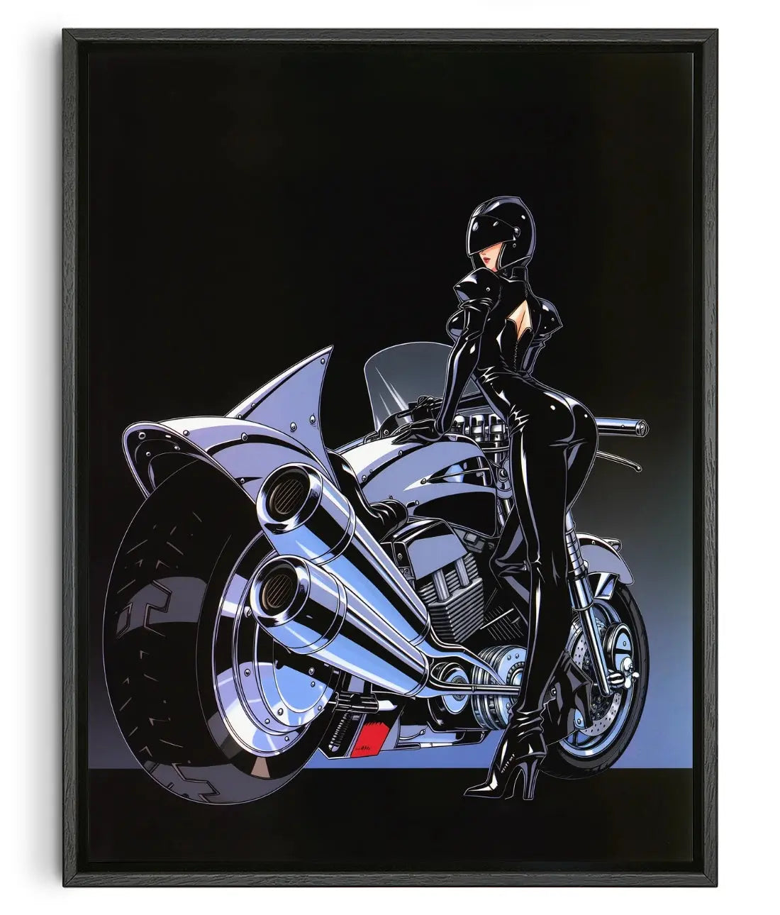 C H R O M E contemporary canvas print by MelancholyMachinations - sold by DROOL