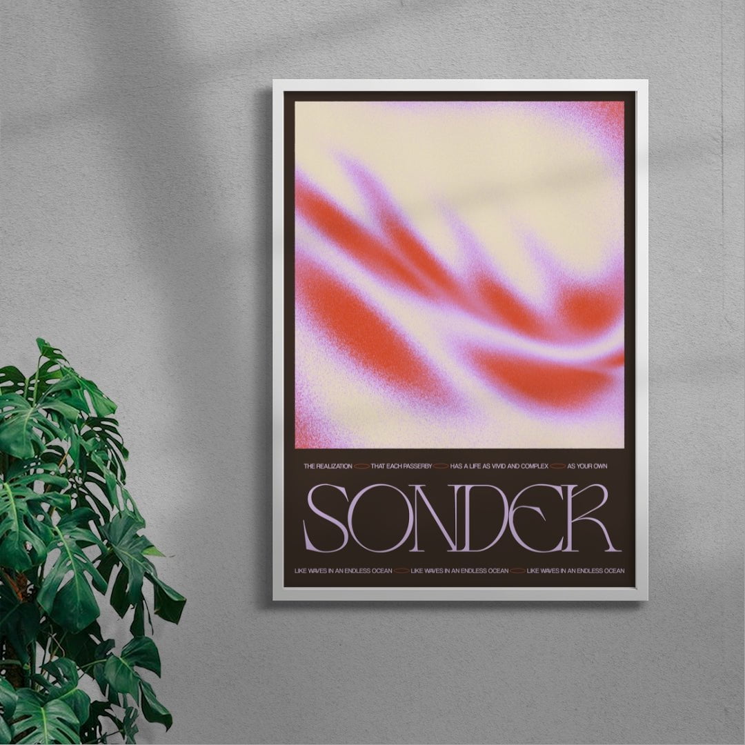 Sonder contemporary wall art print by Coveposter - sold by DROOL