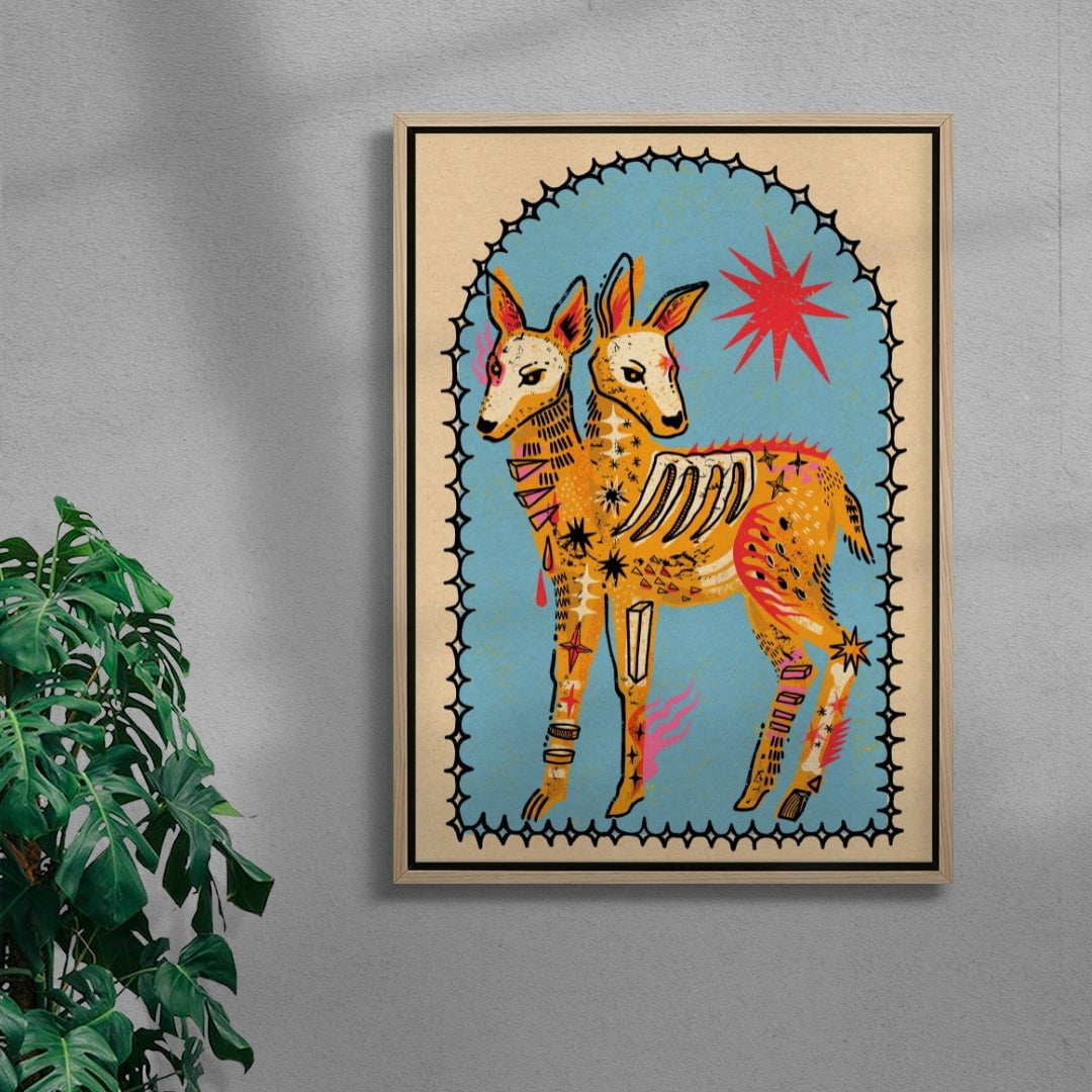 Looking For Frida contemporary wall art print by Kwonny - sold by DROOL