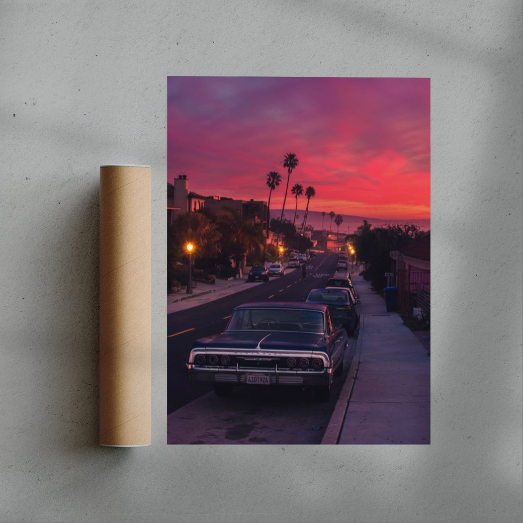 Classic California contemporary wall art print by Deston Isas - sold by DROOL