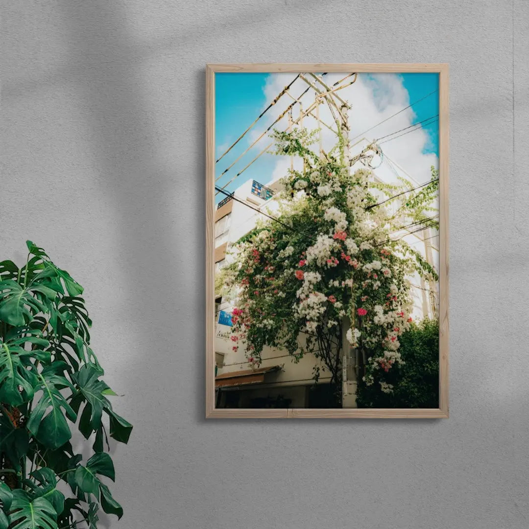 Flourish contemporary wall art print by Wyatt Clough - sold by DROOL
