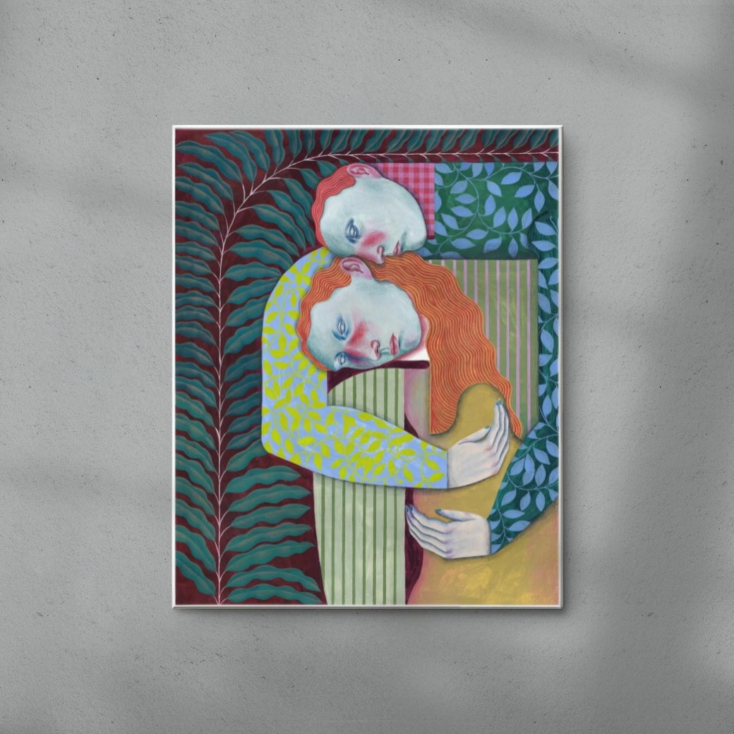 In Your Arms contemporary wall art print by Carla Petelski - sold by DROOL