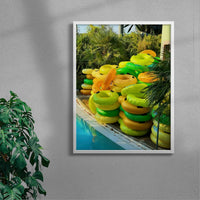 Thumbnail for Boat Pile contemporary wall art print by Burak Boylu - sold by DROOL