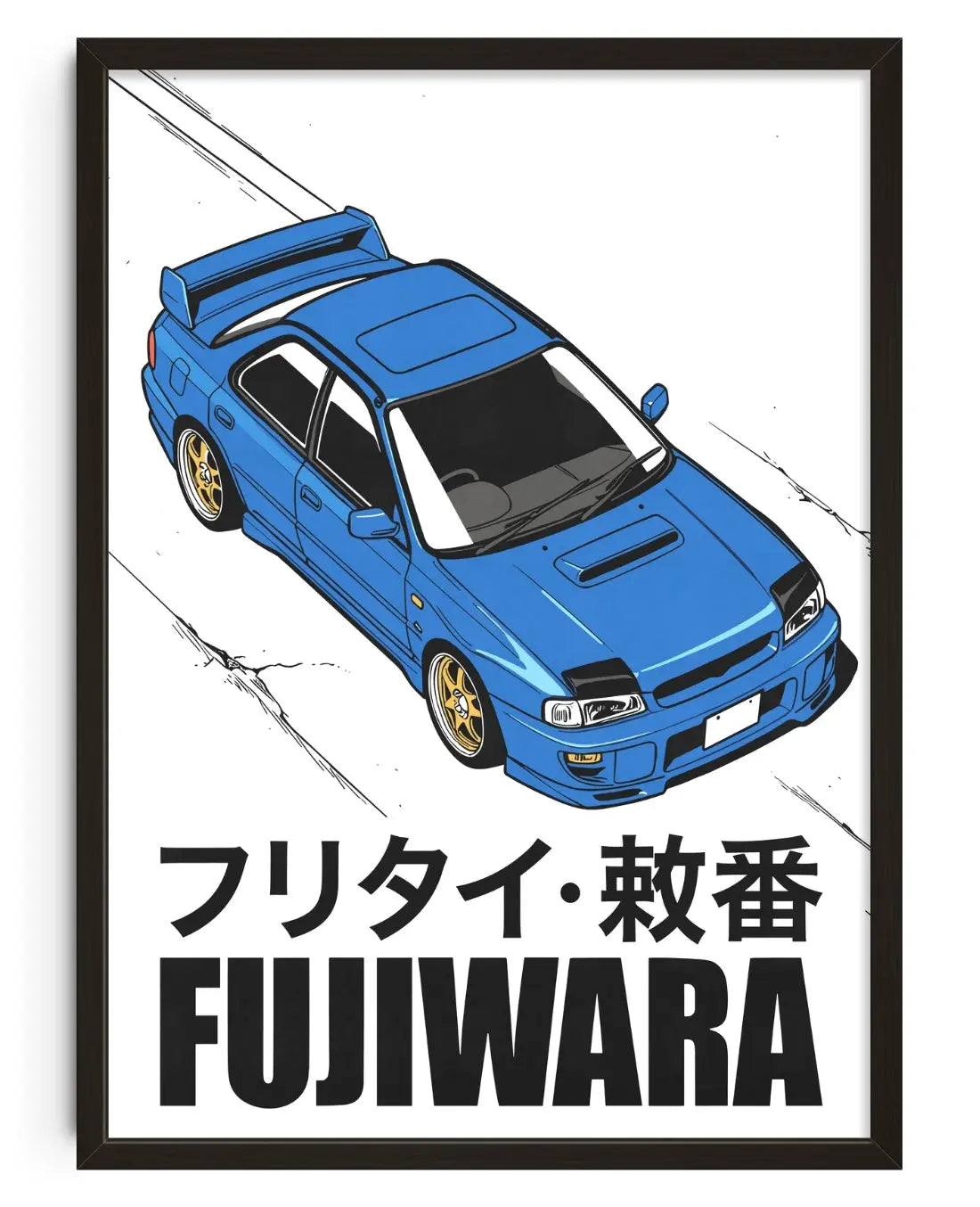Fujiwara contemporary art print by Todd Pham - sold by DROOL
