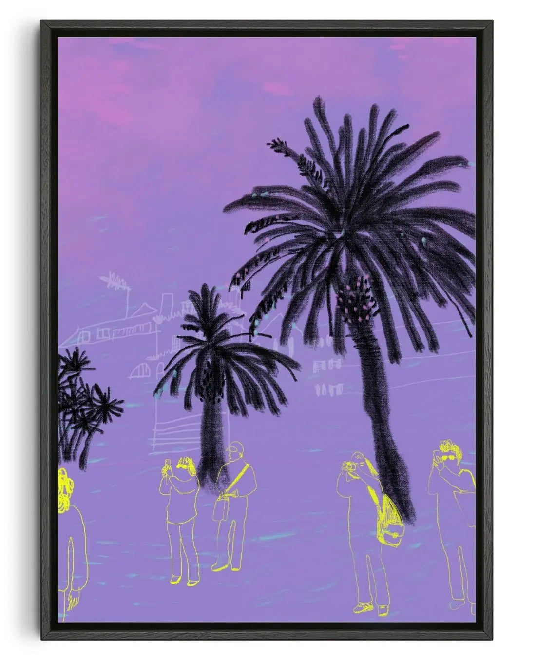The Tourists contemporary wall art print by mareykrap - sold by DROOL