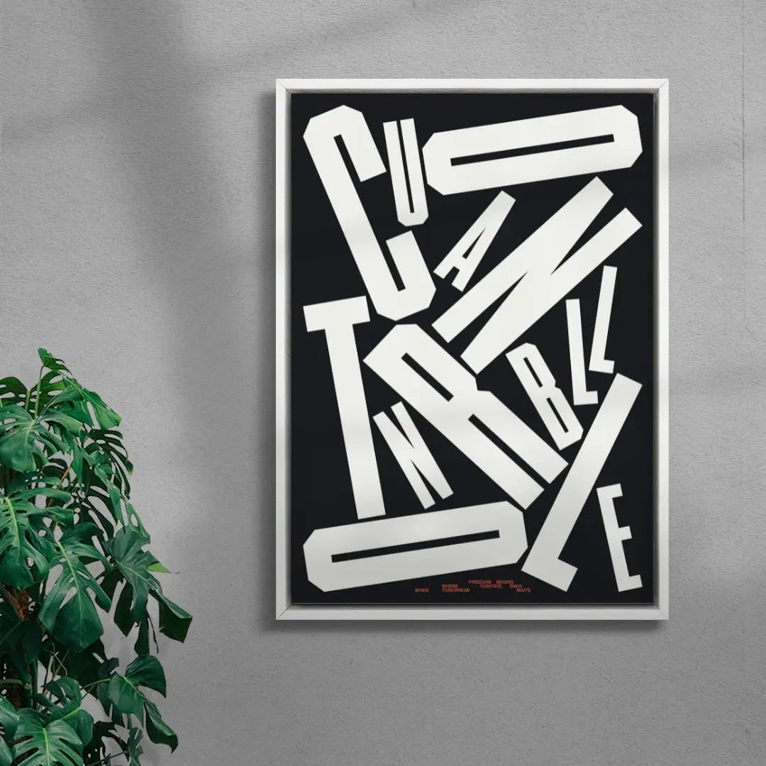 UNCONTROLLABLE contemporary wall art print by Xtian Miller - sold by DROOL