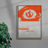 Expand your mind contemporary wall art print by Adam Foster - sold by DROOL