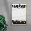 Sucker For Love contemporary wall art print by Salome Frenzel - sold by DROOL