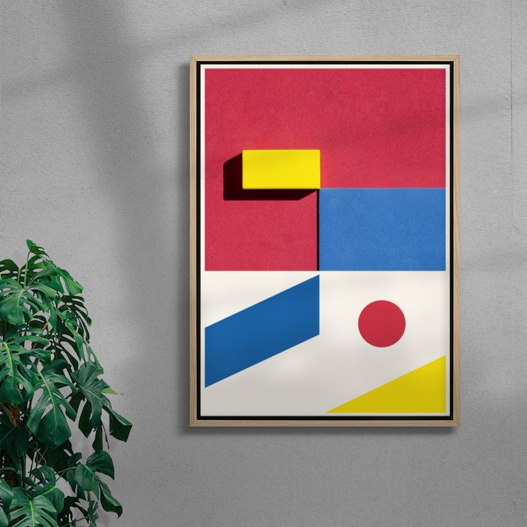 New Formalism II contemporary wall art print by Linus Lohoff - sold by DROOL
